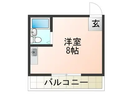 エヌアール千本南(ワンルーム/4階)の間取り写真