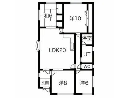 中野町さくらマンション(4LDK/3階)の間取り写真