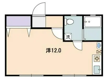 ドーム多摩 M棟(ワンルーム/1階)の間取り写真