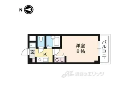 ボナールヒロ(1K/5階)の間取り写真