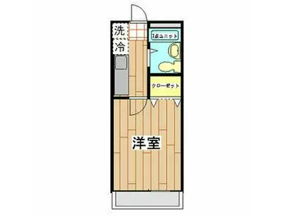 タウンプレジオ(1K/1階)の間取り写真