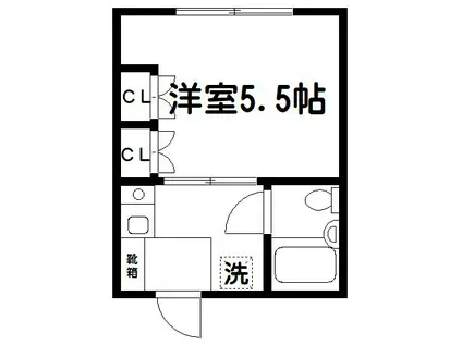 哲学堂フラッツ(1K/2階)の間取り写真