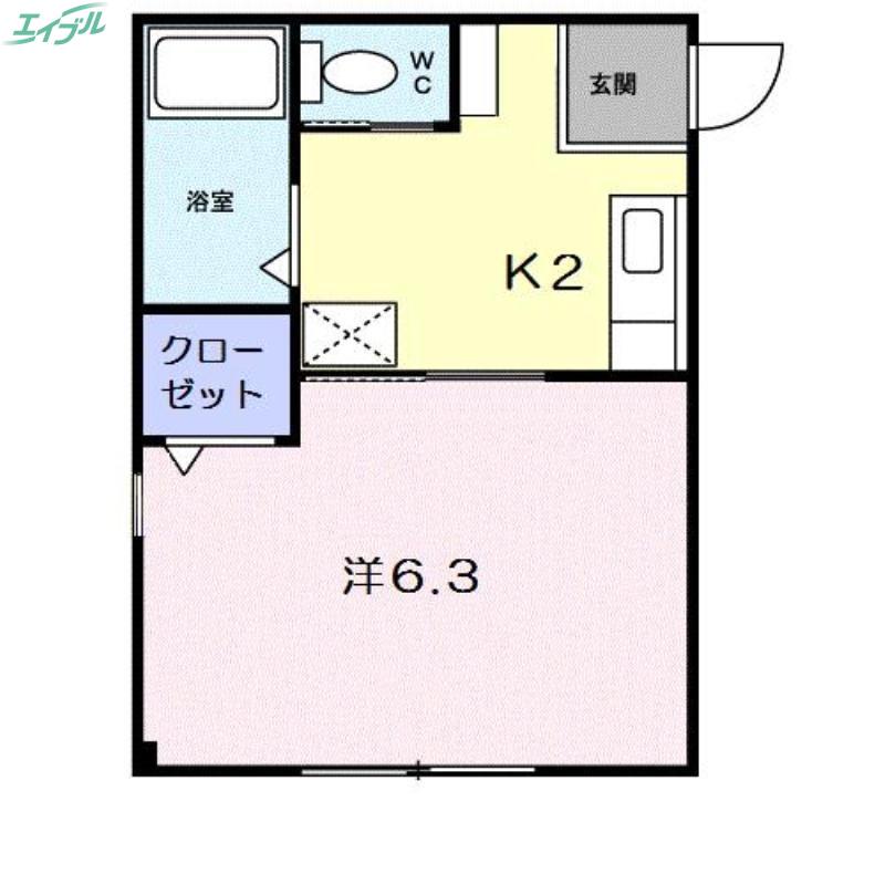 シティ大森(1K/1階)の間取り写真
