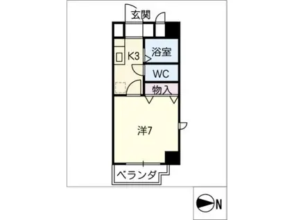 マ・メゾン快生(1K/4階)の間取り写真