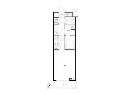 ルーブル小竹向原参番館(1K/4階)の間取り写真