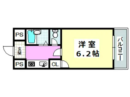 フォルシアエム(1K/3階)の間取り写真