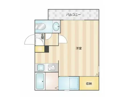 レオパレスジョイフル(1K/1階)の間取り写真