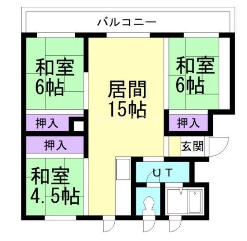 エル美唄(3LDK/3階)の間取り写真