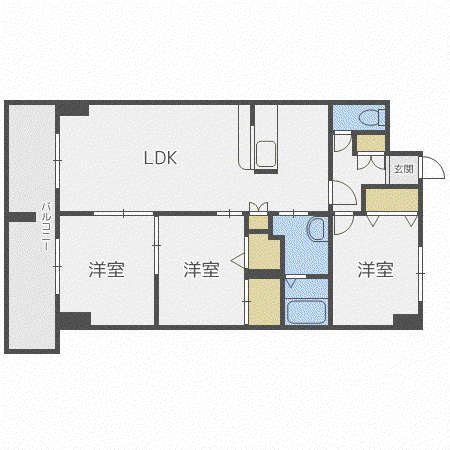 COLORE32(3LDK/8階)の間取り写真