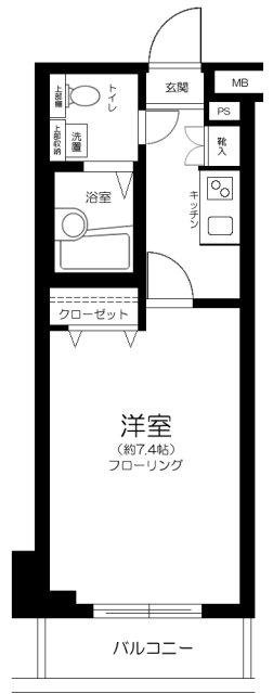 フェニックス横濱関内ベイマークス(1K/3階)の間取り写真