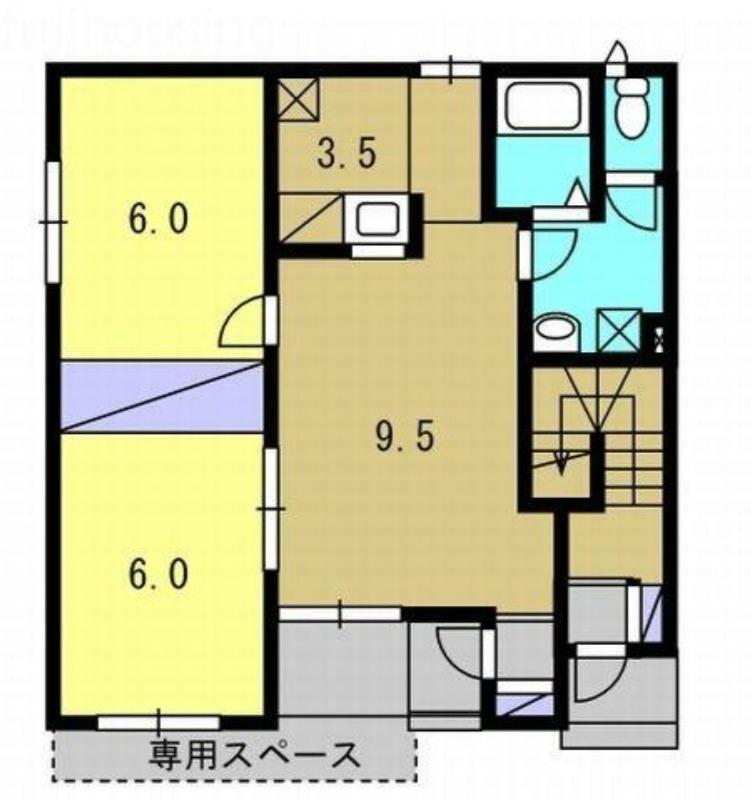 フィロソフィー(2LDK/2階)の間取り写真