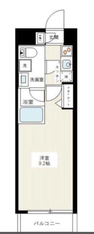 MAXIV赤羽西AZ(1K/4階)の間取り写真