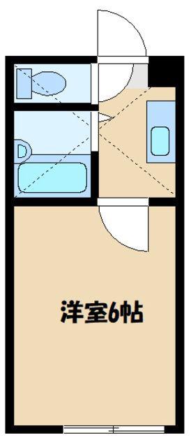 コンフォート渕野辺(1K/1階)の間取り写真