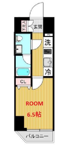SHOKEN RESIDENCE 横浜関内(1K/10階)の間取り写真