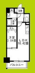 リアライズ堺宿院(1LDK/10階)の間取り写真