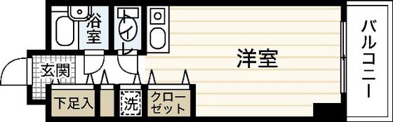 WAKO ILE BLANCHE(ワンルーム/7階)の間取り写真