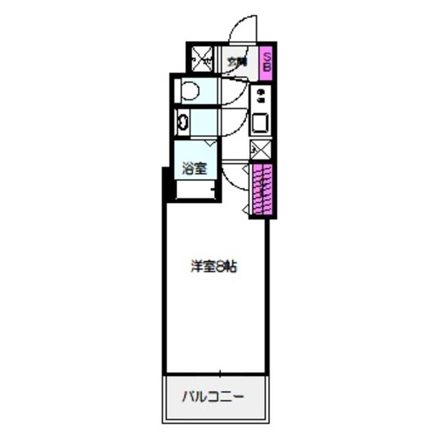 プラ・ディオ新深江(1K/10階)の間取り写真