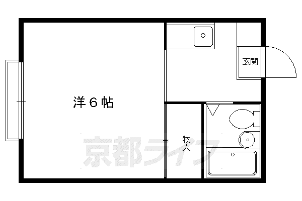 シェーンハイム(1K/1階)の間取り写真