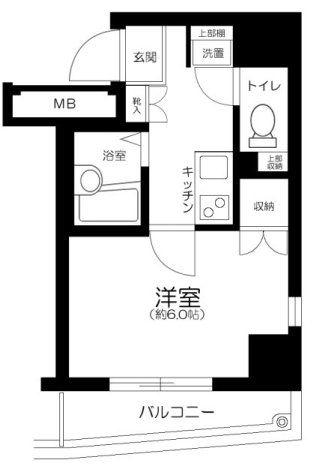 レピュア大塚(1K/3階)の間取り写真