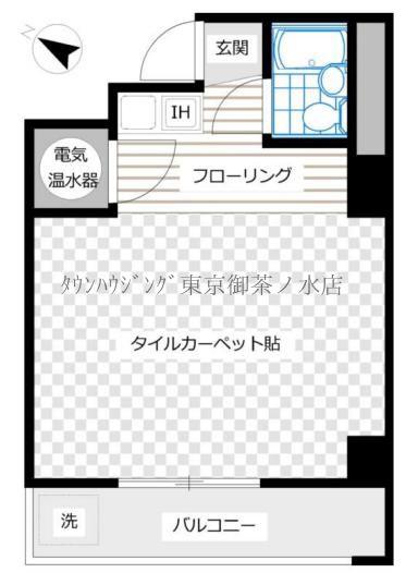 東海西神田マンション(ワンルーム/8階)の間取り写真