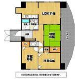 パレス西小倉(3LDK/10階)の間取り写真
