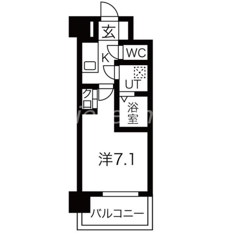 アーバンフラッツ新大阪Ⅰ(1K/5階)の間取り写真