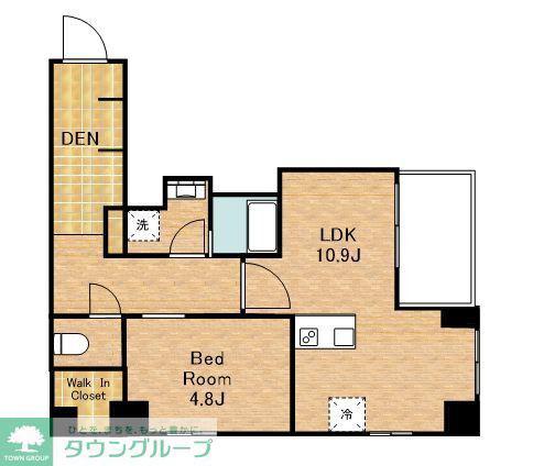 URBAN二長町(1LDK/4階)の間取り写真