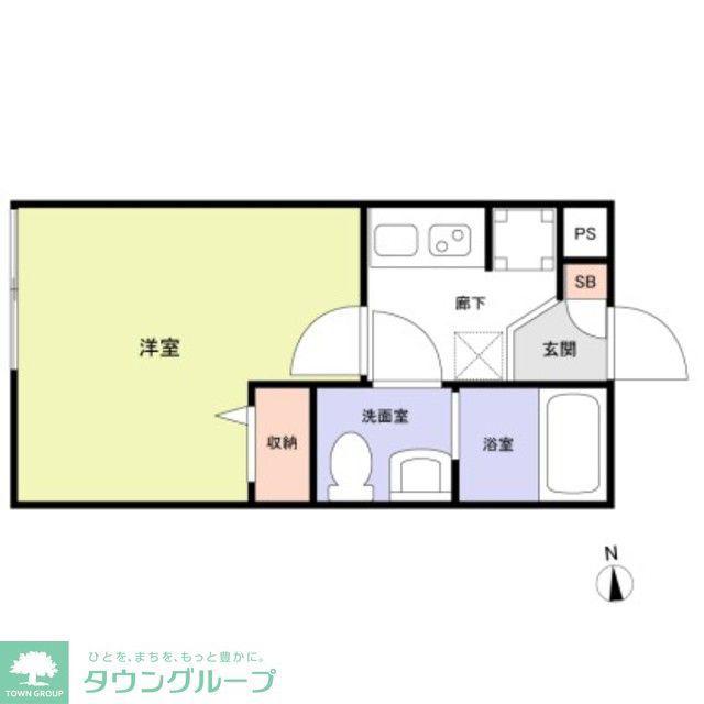 草加市瀬崎アパート(1K/1階)の間取り写真