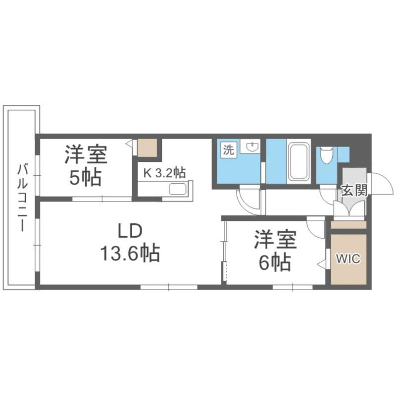 THE MODERN 伏見(3LDK/1階)の間取り写真