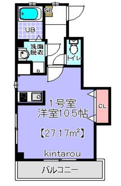 メゾンドソレイユ(1K/3階)の間取り写真