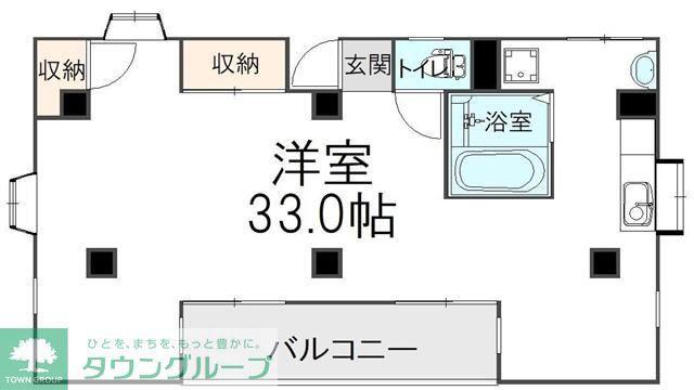 NYマンション(ワンルーム/4階)の間取り写真
