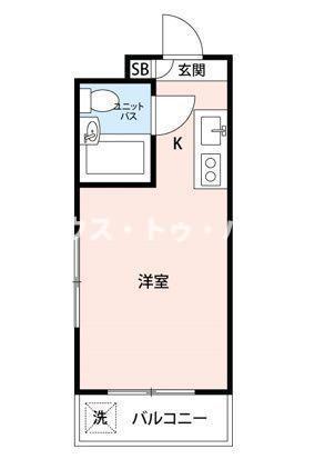 マイナビSTAYパレス文京大塚(ワンルーム/4階)の間取り写真