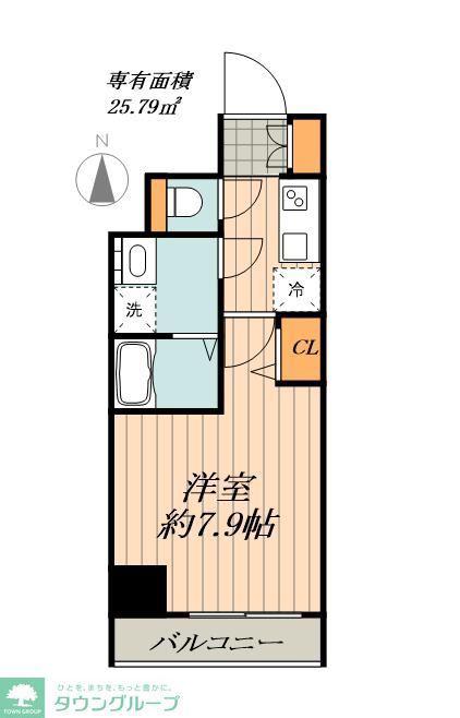 SHOKEN RESIDENCE名古屋(1K/8階)の間取り写真