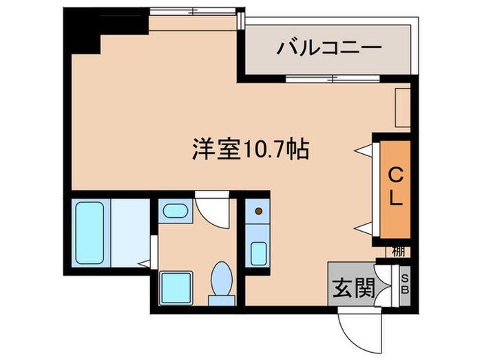 梅田シティビラアクトIII(ワンルーム/14階)の間取り写真