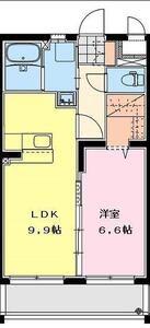 ヒカオプリンセスマンション(1LDK/5階)の間取り写真