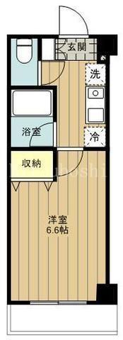 メゾンエクレーレ新宿西戸山(1K/1階)の間取り写真