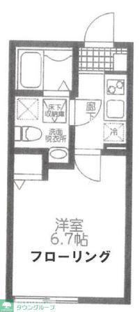 HGS KOIWA(1K/3階)の間取り写真