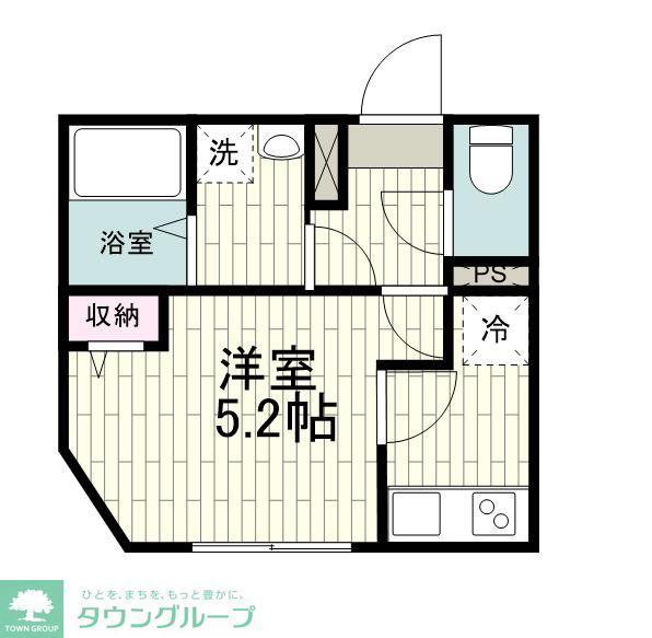 AGAS三軒茶屋(1K/2階)の間取り写真