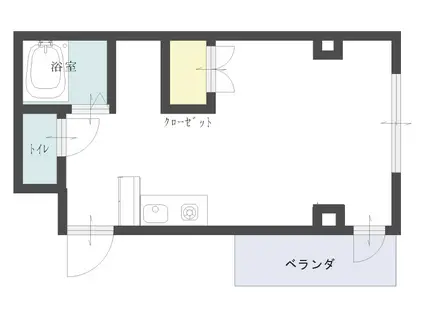 トワイライト長町(ワンルーム/3階)の間取り写真