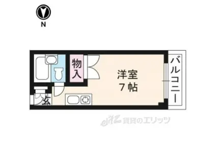 ル・松尾(ワンルーム/3階)の間取り写真