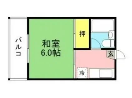 サンシャイン大塚(1K/3階)の間取り写真