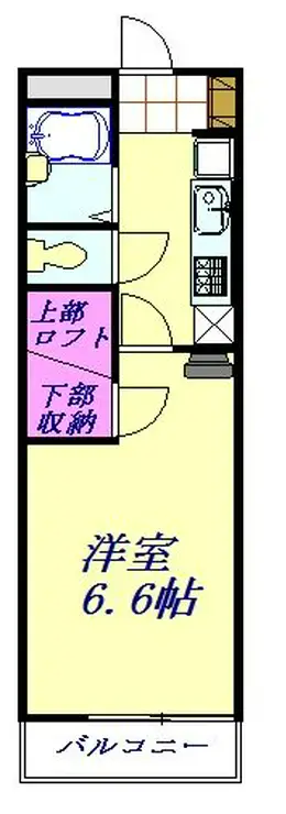 レオパレスモンジュイ 1階階 間取り