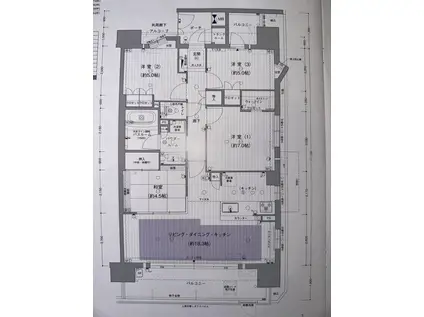 プレサンスグラン川名(4LDK/1階)の間取り写真