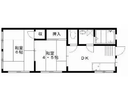 福原マンション(2DK/3階)の間取り写真