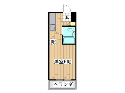 M-STAGEIII(ワンルーム/1階)の間取り写真