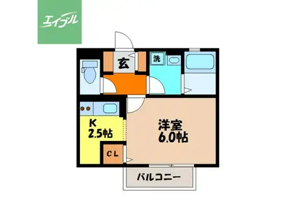 リンデンバーム(1K/1階)の間取り写真