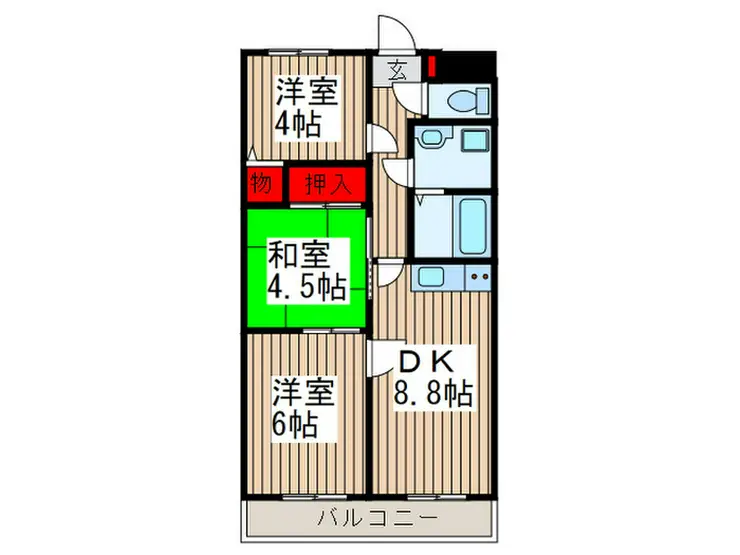 センチュリー浦和 4階階 間取り