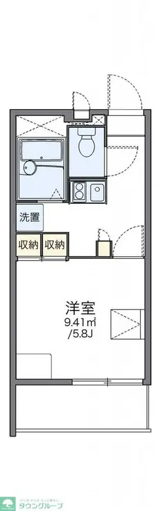 レオパレスシャンブル弐番館 2階階 間取り