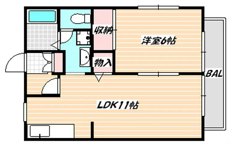 サンゴハイツIII 1階階 間取り