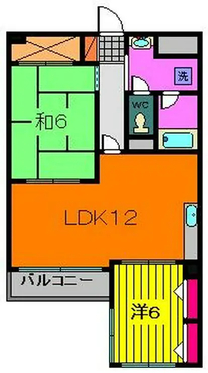 コーポホリウチ 2階階 間取り